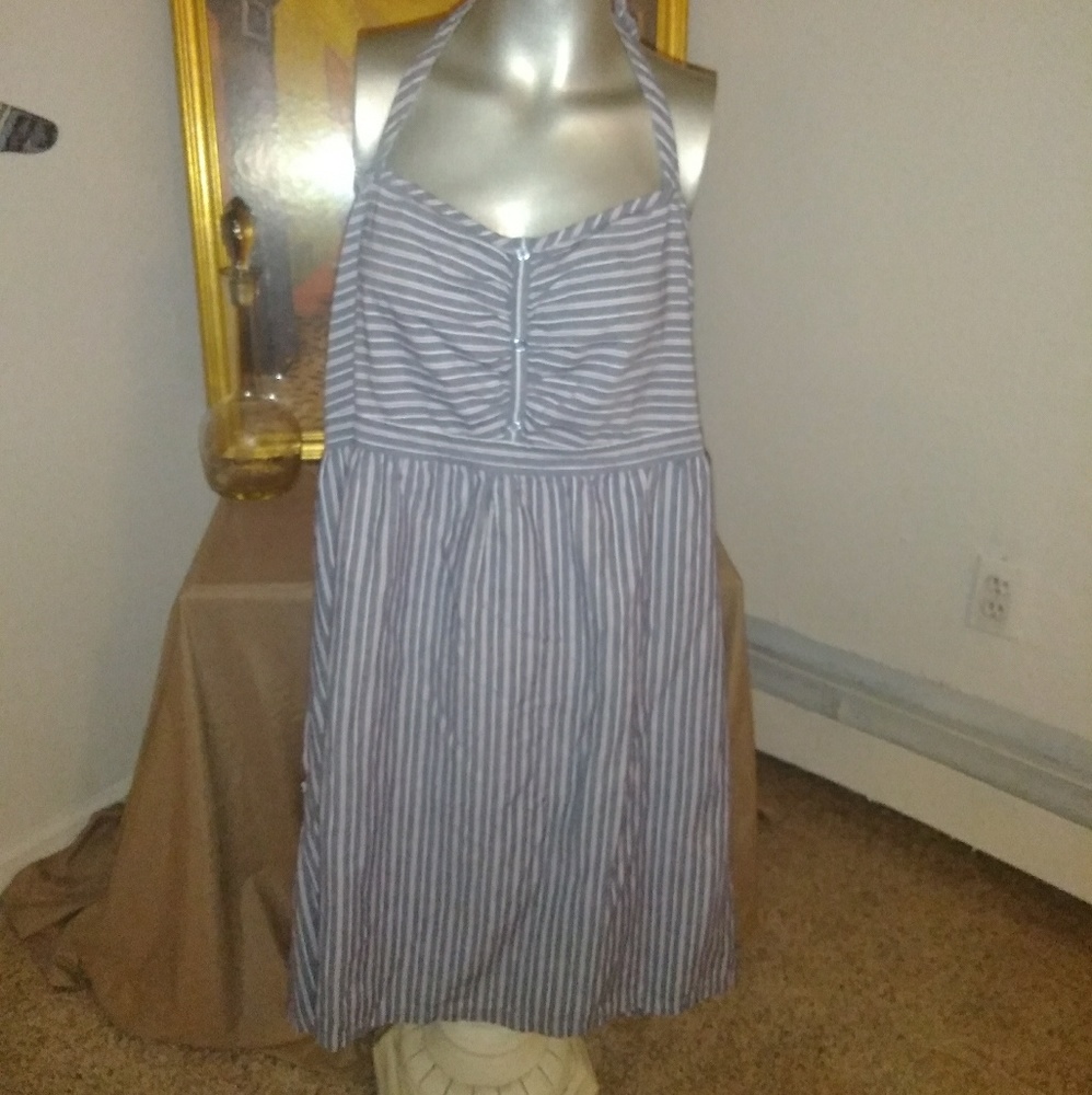 Old never halter dress